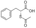 2(R)-ACETYLTHIO-BENZENEPROPANOIC ACID Structure