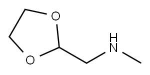 2-METHYLAMINOMETHYL-1,3-DIOXOLANE Structure
