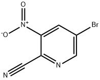 5-Bromo-3-nitropyridine-2-carbonitrile 구조식 이미지