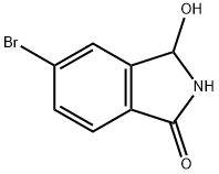 5-브로모-3-하이드록시이소인돌린-1-온 구조식 이미지