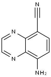 5-Quinoxalinecarbonitrile,  8-amino- 구조식 이미지