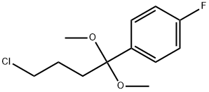 1-(4-Fluorophenyl)-1,1-dimethoxy-4-chlorobutane Structure
