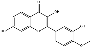 3,3',7-트리히드록시-4'-메톡시플라본 구조식 이미지