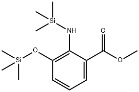 2-[(Trimethylsilyl)amino]-3-(trimethylsiloxy)benzoic acid methyl ester Structure