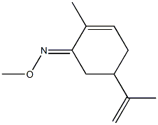 (+)-2-Methyl-5-(1-methylethenyl)-2-cyclohexen-1-one O-methyl oxime Structure