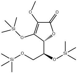 L-아스코르빈산,2-O-메틸-3,5,6-트리스-O-(트리메틸실릴)- 구조식 이미지