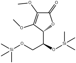 2-O,3-O-Dimethyl-5-O,6-O-bis(trimethylsilyl)-L-ascorbic acid Structure