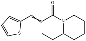 Piperidine, 2-ethyl-1-[1-oxo-3-(2-thienyl)-2-propenyl]- (9CI) 구조식 이미지