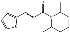 Piperidine, 2,6-dimethyl-1-[1-oxo-3-(2-thienyl)-2-propenyl]- (9CI) Structure