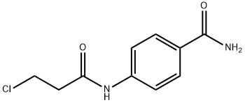 4-[(3-CHLOROPROPANOYL)AMINO]BENZAMIDE Structure