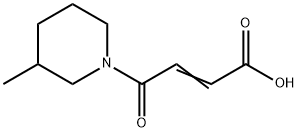 2-Butenoicacid,4-(3-methyl-1-piperidinyl)-4-oxo-(9CI) 구조식 이미지