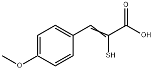 α-Mercapto-4-methoxybenzeneacrylic acid Structure