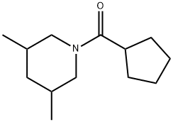 피페리딘,1-(사이클로펜틸카르보닐)-3,5-디메틸-(9CI) 구조식 이미지