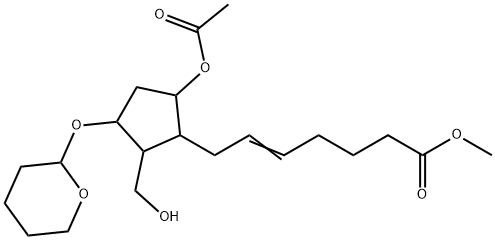 (Z)-7-[(1R,2S,3R,5S)-5-ACETOXY-2-HYDROXYMETHYL-3-(TETRAHYDRO-PYRAN-2-YLOXY)-CYCLOPENTYL]-HEPT-5-ENOIC ACID METHYL ESTER Structure