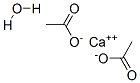 Calcium acetate monohydrate Structure