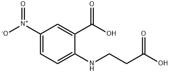 2-[(2-HYDROXYCARBONYLETHYL)-AMINO]-5-NITROBENZOIC ACID Structure