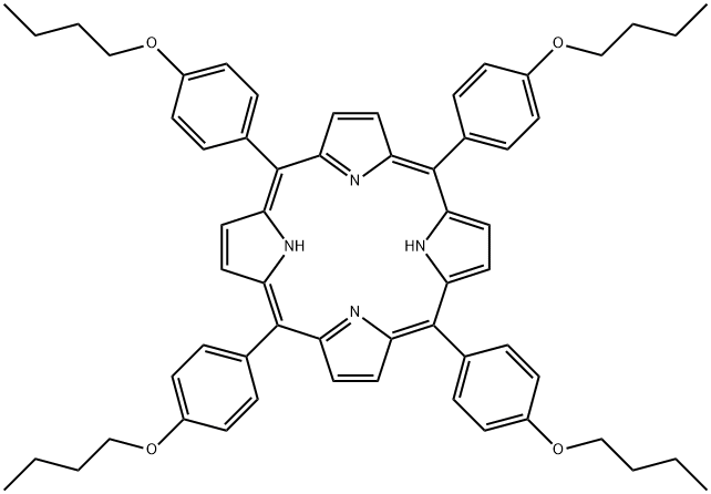 5,10,15,20-tetrakis(4-butoxyphenyl)-Porphine Structure
