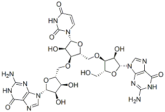 guanylyl-(3'->5')-uridylyl-(3'->5')-guanosine  Structure