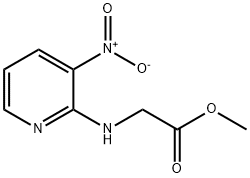 메틸2-[(3-니트로피리딘-2-일)아미노]아세테이트 구조식 이미지