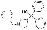 (1-벤질-피롤리딘-3-일)-디페닐-메탄올 구조식 이미지