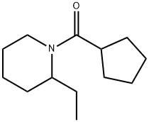 Piperidine, 1-(cyclopentylcarbonyl)-2-ethyl- (9CI) Structure