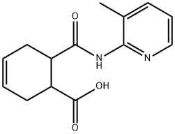 3-Cyclohexene-1-carboxylicacid,6-[[(3-methyl-2-pyridinyl)amino]carbonyl]- 구조식 이미지