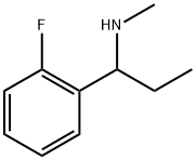 (RS)-N-[1-(2-플루오로페닐)프로필]메틸아민 구조식 이미지