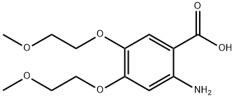 2-Amino-4,5-bis-(2-methoxy-ethoxy)-benzoic acid >98% 구조식 이미지