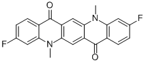 3,10-Difluoro-5,12-dimethyl-5,12-dihydroquino2,3-bacridine-7,14-dione Structure