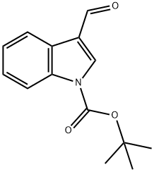 TERT-부틸3-포르밀-1H-인돌-1-카르복실레이트 구조식 이미지