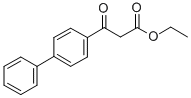 3-BIPHENYL-4-YL-3-OXO-프로피온산에틸에스테르 구조식 이미지