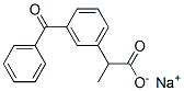 나트륨2-(3-벤조일페닐)프로피오네이트 구조식 이미지