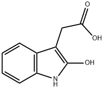 1H-Indole-3-aceticacid,2-hydroxy-(9CI) Structure