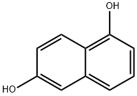 1,6-Dihydroxynaphthalene 구조식 이미지