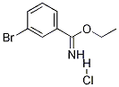 ethyl 3-bromobenzenecarboximidoate hydrochloride Structure