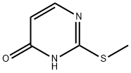 2-Methylthio-4-pyrimidinol  Structure