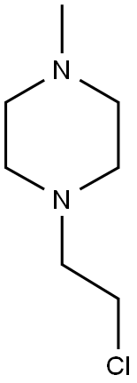 1-(2-클로로-에틸)-4-메틸-피페라진 구조식 이미지