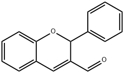2H-1-Benzopyran-3-carboxaldehyde, 2-phenyl- Structure