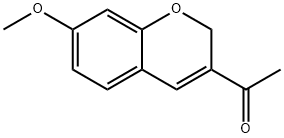 3-Acetyl-7-methoxy-2H-1-benzopyran Structure