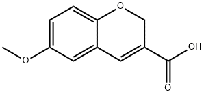 6-METHOXY-2H-CHROMENE-3-CARBOXYLIC ACID Structure
