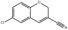 6-CHLORO-2H-CHROMENE-3-CARBONITRILE Structure