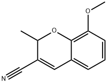 8-Methoxy-2-methyl-2H-1-benzopyran-3-carbonitrile 구조식 이미지