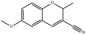 6-Methoxy-2-methyl-2H-1-benzopyran-3-carbonitrile 구조식 이미지