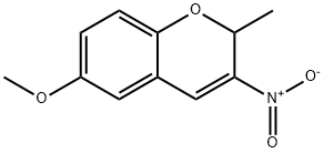 6-Methoxy-2-methyl-3-nitro-2H-1-benzopyran Structure