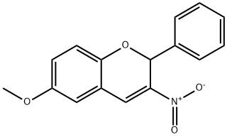 6-Methoxy-3-nitro-2-phenyl-2H-1-benzopyran Structure