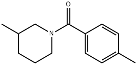 3-Methyl-1-(4-Methylbenzoyl)piperidine, 97% 구조식 이미지