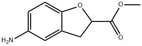 2-Benzofurancarboxylicacid,5-amino-2,3-dihydro-,methylester(9CI) Structure