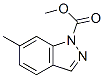 1H-Indazole-1-carboxylic  acid,  6-methyl-,  methyl  ester Structure