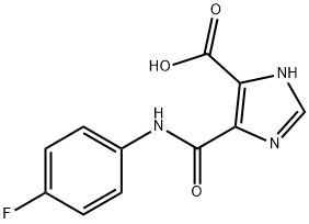 1H-Imidazole-4-carboxylicacid,5-[[(4-fluorophenyl)amino]carbonyl]-(9CI) 구조식 이미지