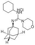 N-CYCLOHEXYL-N'-TRICYCLO[3.3.1.1(3,7)]DEC-1-YL-4-MORPHOLINECARBOX이미다미드염화물 구조식 이미지